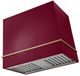 AGA Loge 36" Cranberry Wall Mounted Range Hood with Antique Brass Trim-0