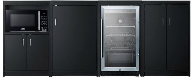 Summit 6 Piece Black Kitchenette-0