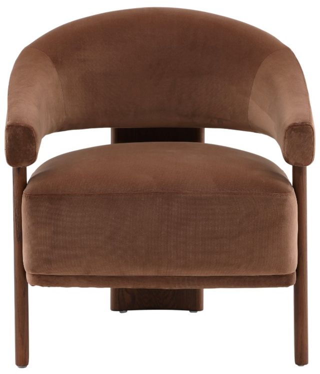 Dovetail Furniture Averie Brown/Hudson Chocolate Occasional Chair-1