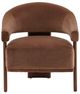 Dovetail Furniture Averie Brown/Hudson Chocolate Occasional Chair-1
