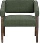 International Furniture Direct Murcia Olive/Lacquer Brown Accent Chair-1
