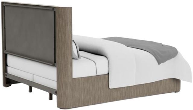 Riverside Furniture Sariel Designer Espresso King Upholstered Panel Bed-2