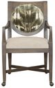 Fairfield® Customizable Rocco Dining Arm Chair with Casters-1