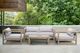 Armen Living Paradise Light Gray/Light Eucalyptus Fabric/Wood Outdoor Lounge Chair-2