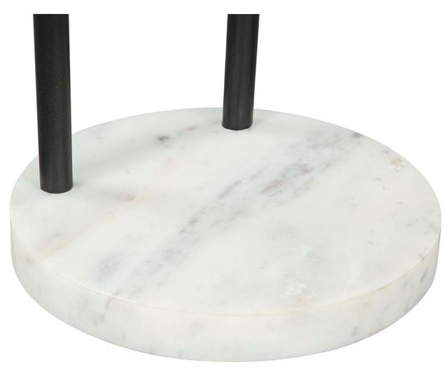 Zuo® Modern Christian Black Side Table with White Base-3