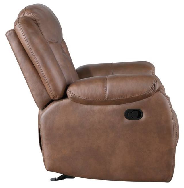 New Classic® Home Furnishings Morello Brown Dual Manual Reclining Sofa-3