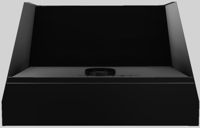 Vent-A-Hood® Designer Series 48" Black Wall Mounted Range Hood-2