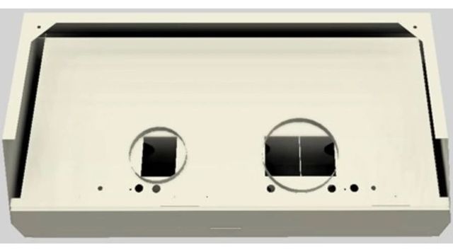 Vent-A-Hood® Designer Series 48" Biscuit Wall Mounted Range Hood-2
