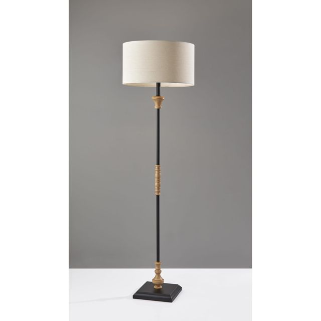 Adesso® Fremont Black Floor Lamp-3