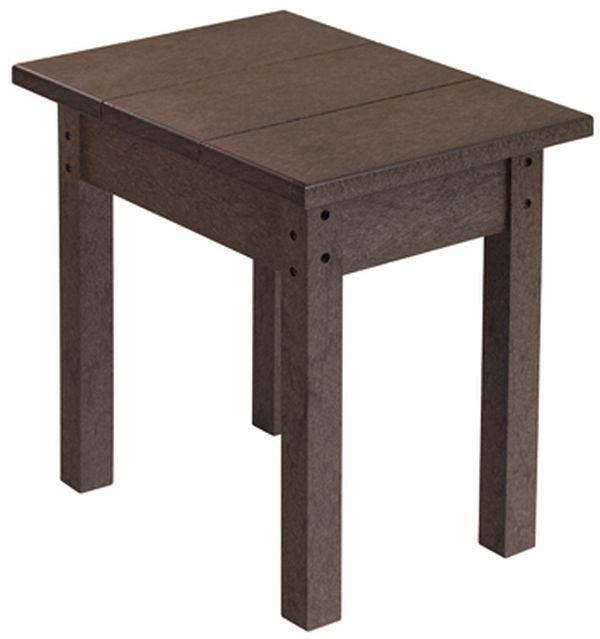 C R Plastic Generation Line Chocolate Rectangular Table-0