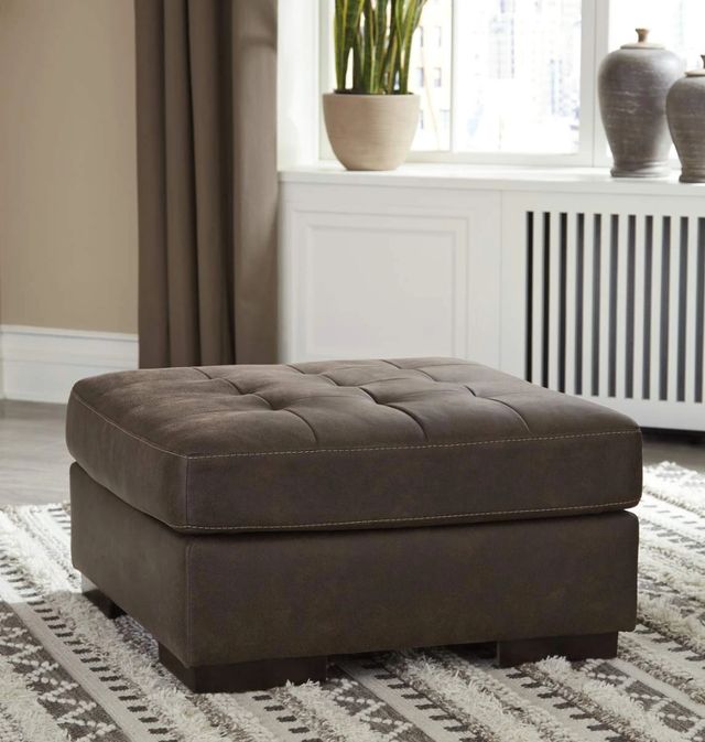 Signature Design by Ashley® Maderla Walnut Oversized Accent Ottoman-3