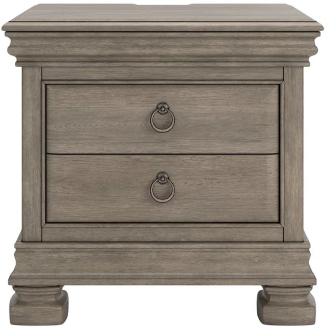 Signature Design by Ashley® Lexorne Gray Nightstand-1