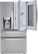 LG 36 in. 29.5 Cu. Ft. PrintProof™ Stainless Steel French Door Refrigerator with CraftIce™-3