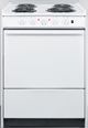 Summit® 24" White Slide-In Electric Range-0