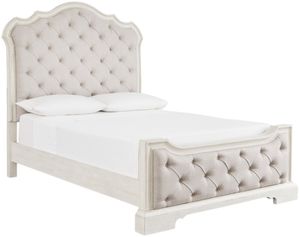 Signature Design by Ashley® Arlendyne Antique White Queen Upholstered Panel Bed