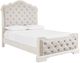 Signature Design by Ashley® Arlendyne Antique White Queen Upholstered Panel Bed-1