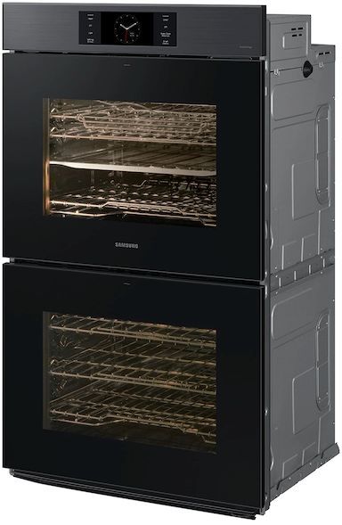 Samsung Bespoke 30" Matte Black Double Electric Wall Oven-2