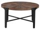 Steve Silver Co. Chevron Black/Cinnamon Round Coffee Table-2