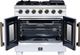 FORNO® Capriasca Series Alta Qualita 36" White Pro Style Gas Range-3