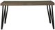 Liberty Furniture Horizons Rustic Caramel Rectangular Leg Table with Black Metal Hairpin Leg-1