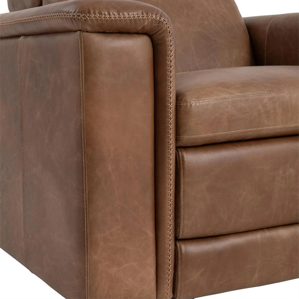 Bernhardt Lioni Brown Power Reclining Chair - Thumbnail 4