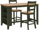 Signature Design by Ashley® Gesthaven 3-Piece Natural/Green Counter Height Dining Table Set-0