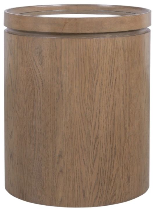 Hooker® Furniture Sonnet Glass Top Side Table with Wren Base-0