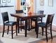 Crown Mark Fulton 5 Piece Vintage Dark Walnut Counter Height Dining Table Set-0