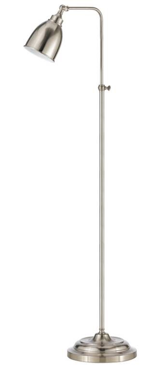 Cal® Lighting & Accessories Pharmacy Brushed Steel Floor Lamp with Adjust Pole-0