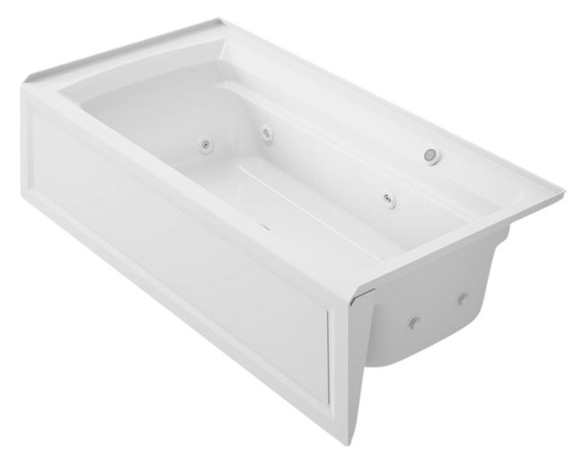 KOHLER® Archer® White 72" x 36" Alcove Whirlpool Bath with Bask® Heated Surface - Right Drain-0