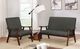 Furniture of America® Deena Dark Gray/Light Brown Accent Chair-1