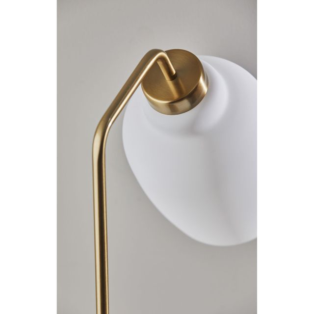 Adesso® Clara Antique Brass Floor Lamp-1