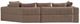 Michael Amini® Amora 2-Piece Eggshell Walnut Sectional Sofa -5