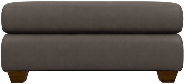 La-Z-Boy® Charlie Greystone Leather Ottoman-1