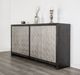 Furniture of America® Forger Silver/Weathered Black 4-Door Cabinet-2