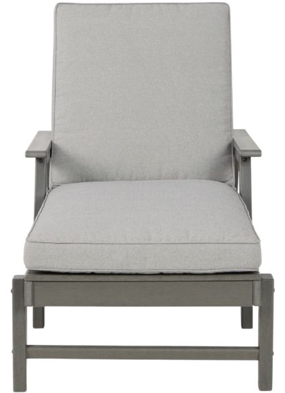 Signature Design by Ashley® Visola Gray Fabric/Polyethylene Outdoor Chaise Lounge-1