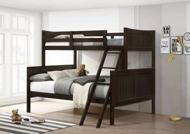 Elements International Sami Espresso Full/Twin Youth Bunk Bed-1