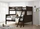 Elements International Sami Espresso Twin/Full Youth Bunk Bed-4