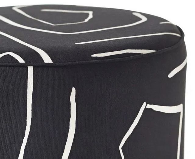 Renwil® Artak Black/White Accent Stool-1