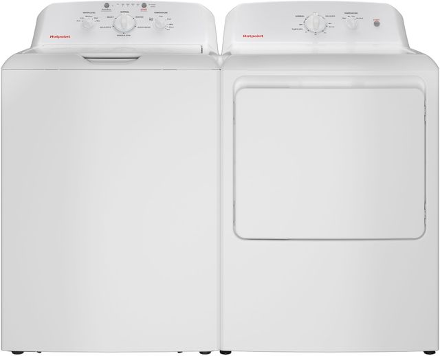 Hotpoint  6.2 Cu. Ft. White Gas Dryer-3