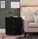 Powell® Ciarra Black 3-Drawer Nightstand-1