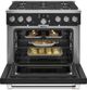 Café™ 36" Matte Black Pro Style Dual Fuel Range with 6 Burners-3