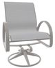Telescope Casual Aruba Abalone/Warm Gray Aluminum/Fabric Outdoor Sling Swivel Rocker-0