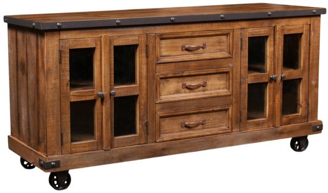 Horizon Home® Urban Rustic Brown Console