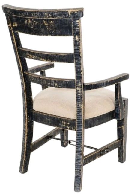 Sunny Designs™ Beige/Black Sand Dining Arm Chair-3