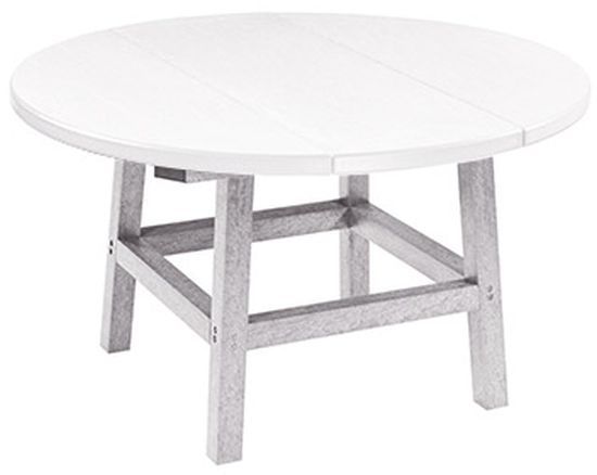 C R Plastic Generation Line White Cocktail Table-0