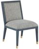 Currey & Company Santos Vintage Navy Side Chair-0