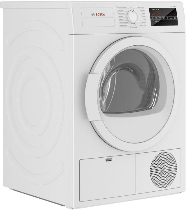 Bosch® 300 Series 4.0 Cu. Ft. White Front Load Ventless Electric Dryer-2