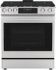 Sharp 30” Stainless Steel Slide-In Gas Range with True European Convection-0