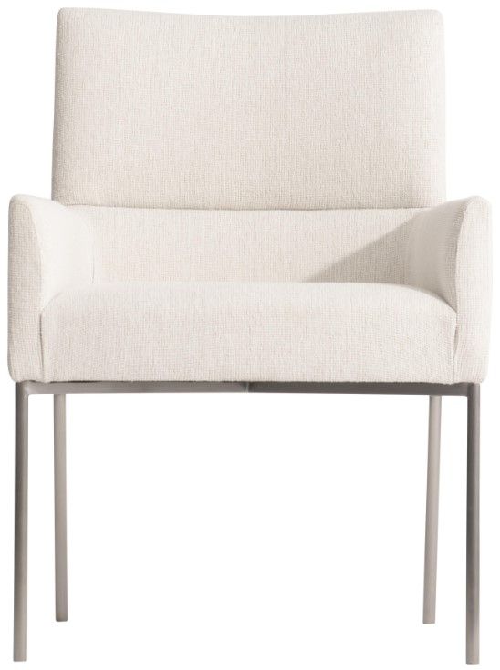 Bernhardt Sereno White Arm Chair-2